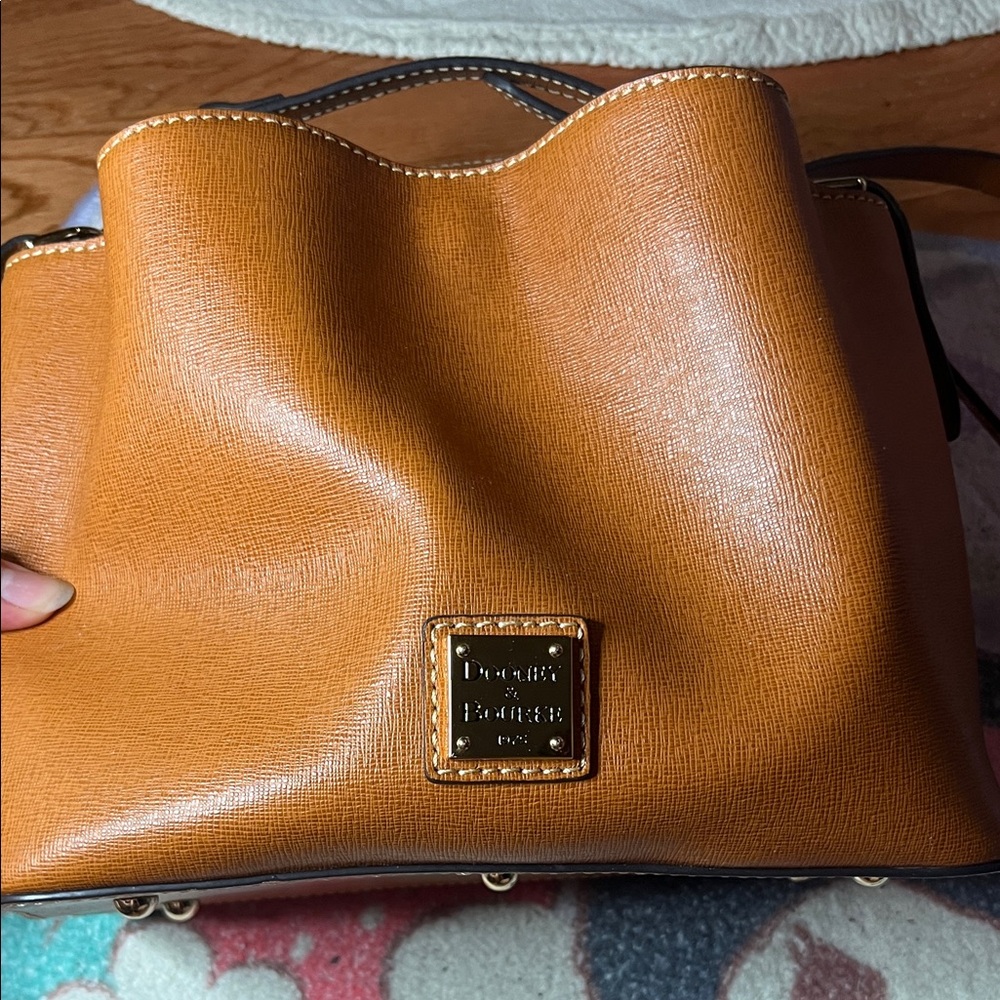 Dooney & Bourke Brown Leather Shoulder Bag